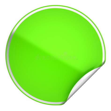 Round Green Control Panel Icons Or Buttons Stock Illustration