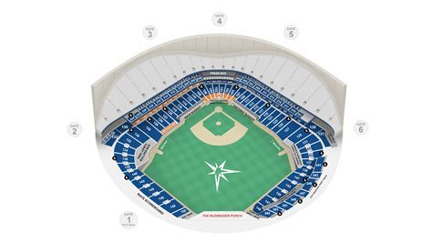 Row Letter Tropicana Field Seating Chart