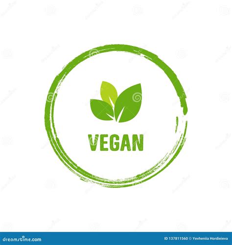 Vegan Logo Organic Bio Logo Or Sign Raw Healthy Food Badge Tag Set