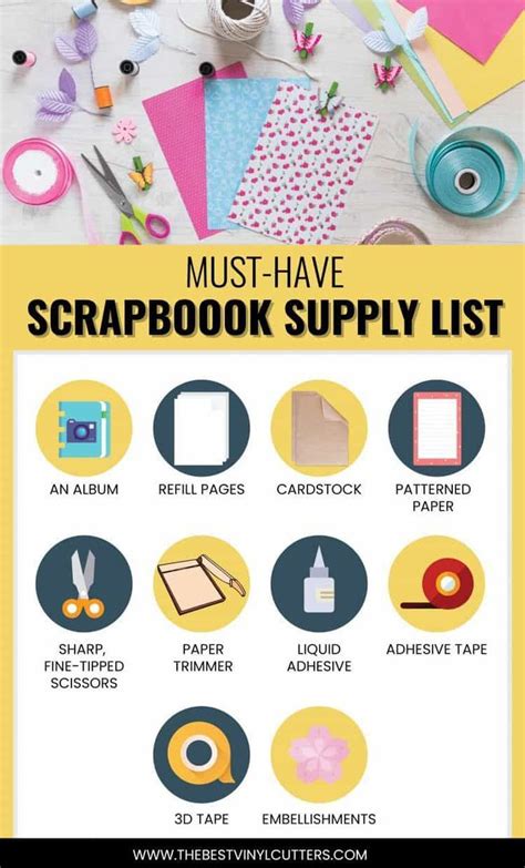 Our Handy Essential And Must Have Scrapbooking Supplies List For All