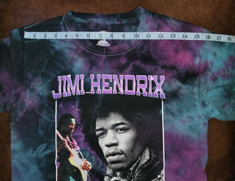 Mens Authentic Hendrix Jimi Hendrix Tie Dye 100 Cott Gem