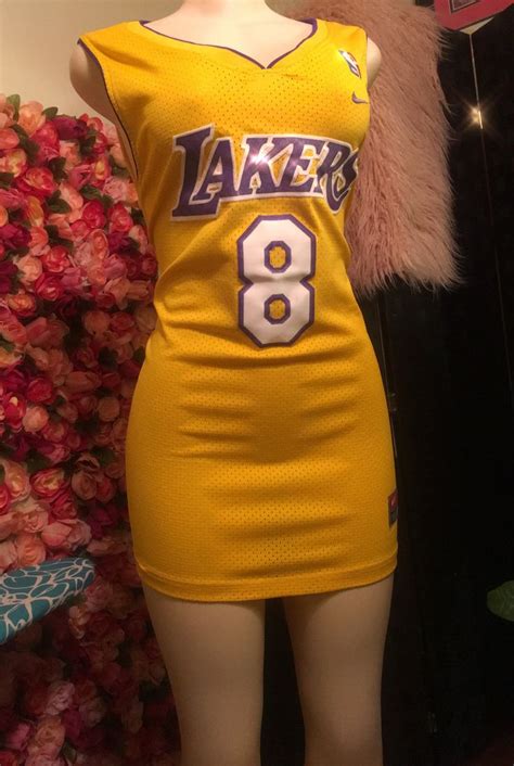 See more ideas about jersey outfit, baseball jersey outfit, baseball jerseys. Lakers NBA Jersey Dress in 2020 | Basketball jersey outfit ...