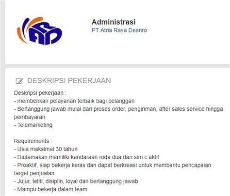 Tugas seorang staff administrasi memang padat. Tugas Staff Admin Indomart : Lowongan Kerja SMA SMK D3 S1 PT. Indomarco Prismatama ...