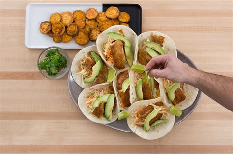 It was an incredibly tough decision, but i decided to go with the fried catfish as my deciding what two sides to accompany that catfish with was even more difficult. Recipe: Catfish Tacos & Coleslaw with Spicy Roasted Sweet ...