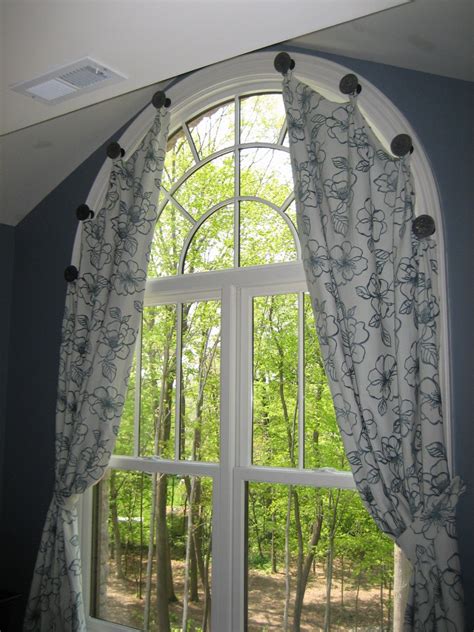 Custom Arched Curtain Panels Etsy Arched Window Treatments Arched