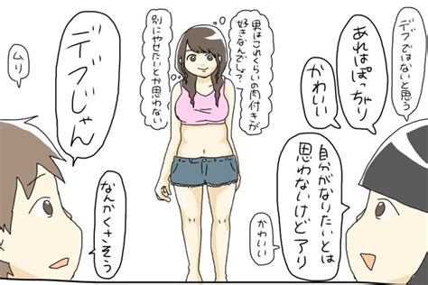 “女子の体型に対する男女の意見の違い”を表現したイラストに思わず納得