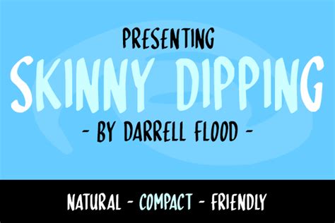 Skinny Dipping Font By Dadiomouse · Creative Fabrica
