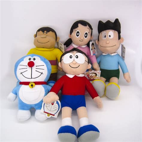 Anime Doraemon Plush Doll Nobita Nobi Doraemon Minamoto Shizuka Konta