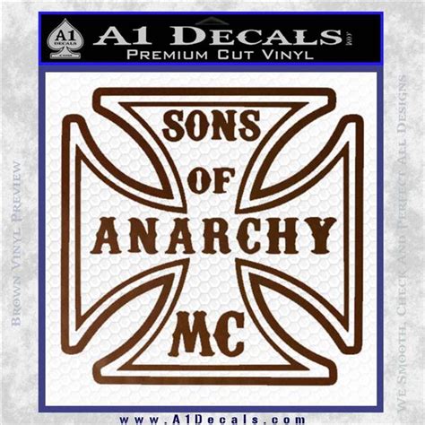 Sons Of Anarchy Decal Sticker Iron Cross A1 Decals