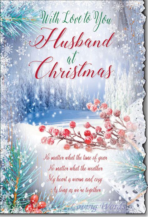 husband at christmas greeting cards by loving words