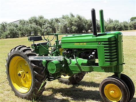 1951 Vintage Antique John Deere G Good Running Restored Tractor