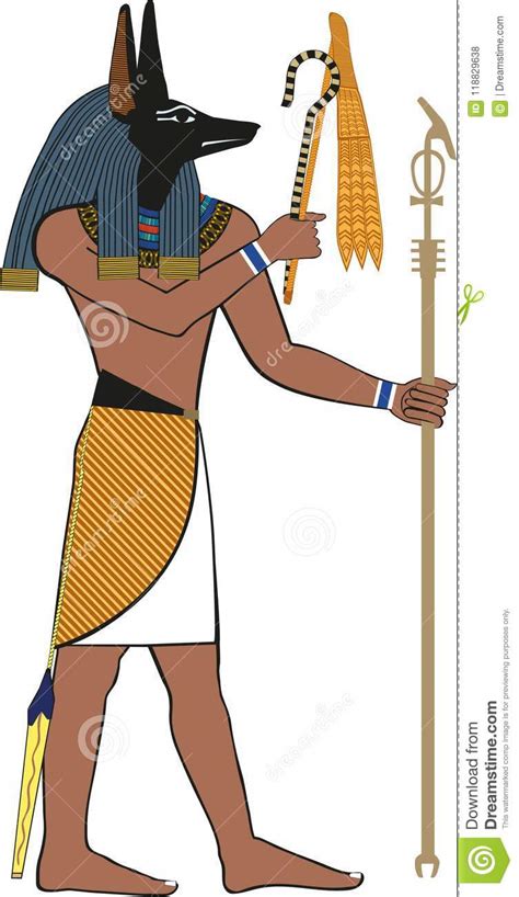 The Jackal God God Of Ancient Egypt Anubis Yinepu Dog Or Jackal God