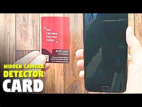 Credit card sized digital camera. This credit card sized card will transform your smartphone into a hidden camera detector. And ...
