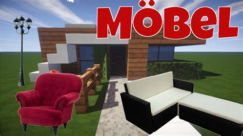 Auch wenn die innenräume in einem modernen haus einfach gehalten werden sollten: Minecraft Haus einrichten #2 - Möbel, Küche, Bett ...