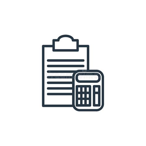 Budget Icon Vector From Finance Concept Thin Line Illustration Of