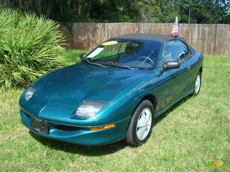 1998 Medium Sea Green Metallic Pontiac Sunfire Se Convertible 443276