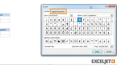 Excel Tutorial How To Insert Symbols And Special Characters In Excel Cloud Hot Girl