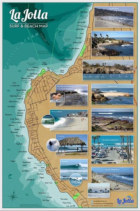 La Jolla Surf And Beach Map Digital Art By Bob Evans Fine Art America
