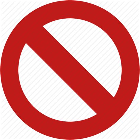 No Entry Stop Forbidden Icon Png Transparent Background Free