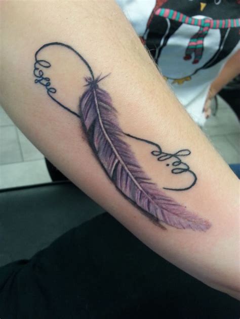 Infinity Feather Tattoo Tattoos Pinterest Infinity Tattoo