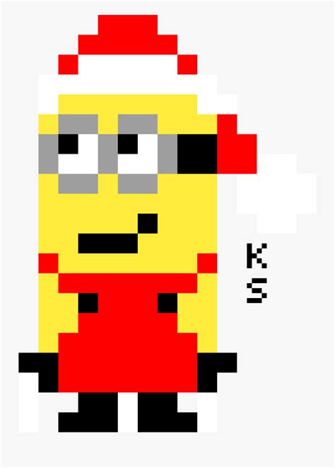 Easy Pixel Art Minions Free Transparent Clipart Clipartkey