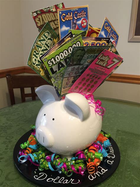 Lottery Tickets In Piggy Bank For Auction Fundraiser Display Auction