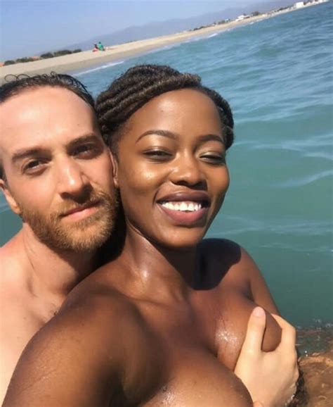 Kenyan Socialite Corazon Kwamboka S Italian Boyfriend Grabs Her Naked Boobs At The Beach