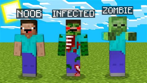Minecraft But Noob Become Zombie Noob Vs Pro 100 Trolling Challenge