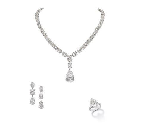 Diamond Necklace Earrings And Ring Set Jahan Jewellery