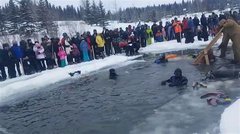 Calgary Icebreakers Polar Bear Dip 2017 YouTube