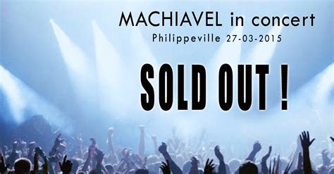 Concert Sold Out Machiavel