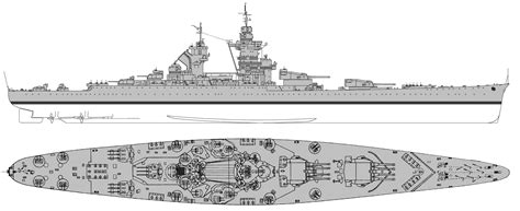 Richelieu Class Battleship Blueprint Download Free Blueprint For 3d