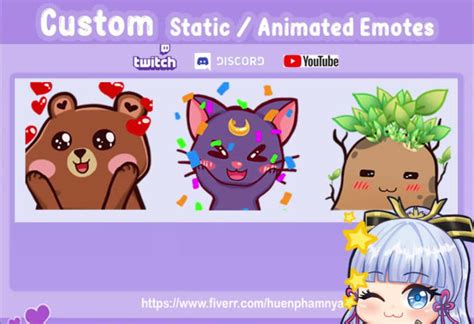 Create A Cute Animated Emote Or Static Emote For Your Channel By