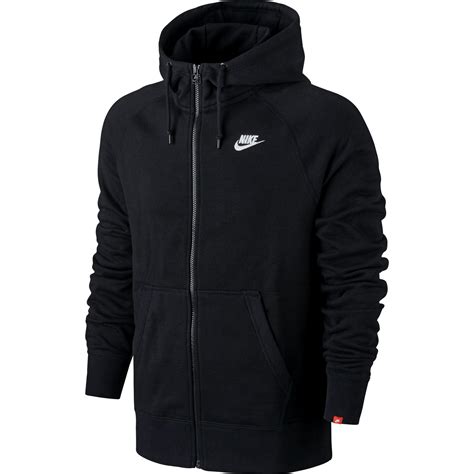 Nike Mens Aw77 Intentional Full Zip Hoodie Black