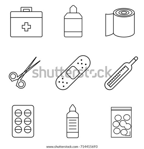 First Aid Outline Stock Vector Royalty Free Shutterstock