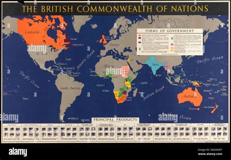 The British Commonwealth Of Nations Commonwealth Countries Maps