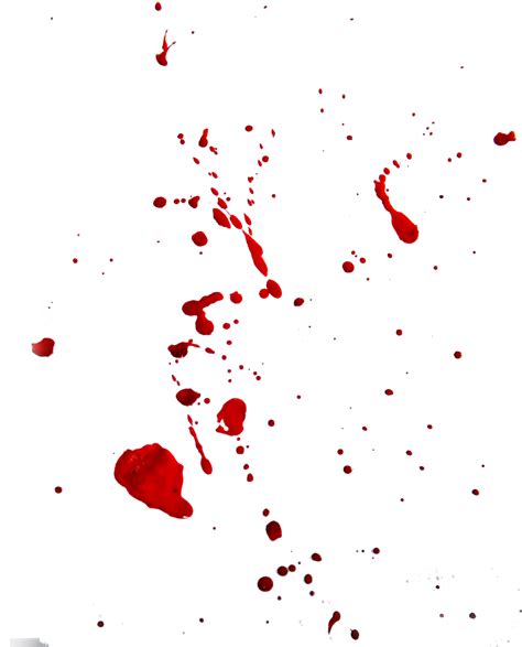 Blood Splatter Transparent Black Background