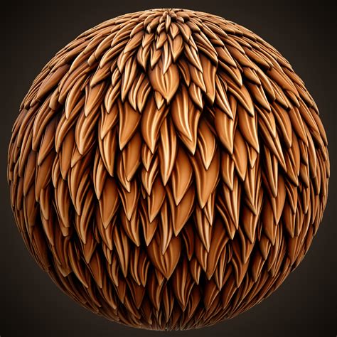 Artstation Stylized Procedural Fur And Feather Material