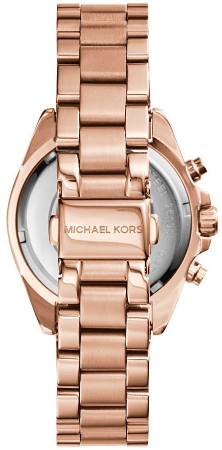Michael Kors Womens Channing Chronograph Rose Gold Tone Watch Mk5799