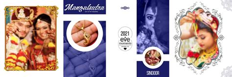30 Mangalsutra And Shindoor Wedding Album 12x36 Psd Download