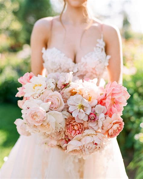 25 Ultra Romantic Peony Wedding Bouquets Silk Wedding Bouquets