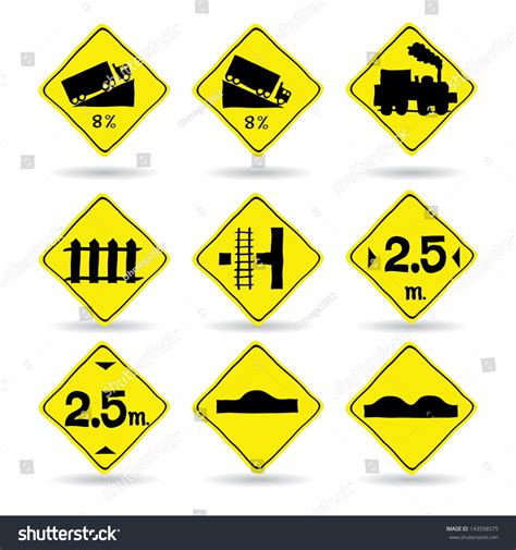 Doodle Traffic Signs Vector Illustration Eps Stock Vector Royalty Free