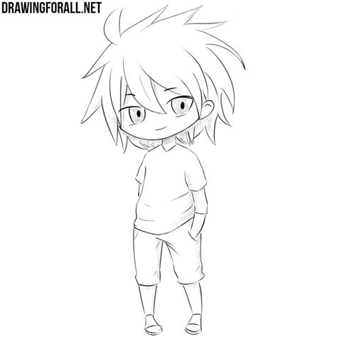 Chibi Male Body Outline