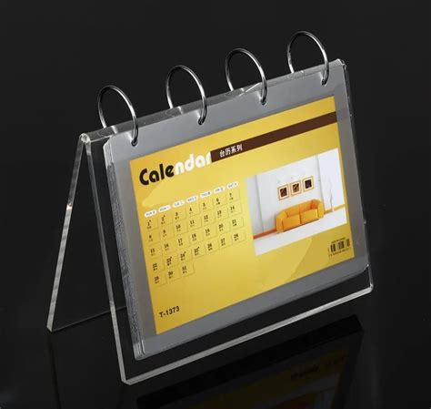 2016 Tabletop Calendar Holder Desktop Calendar Stand With Sleeves