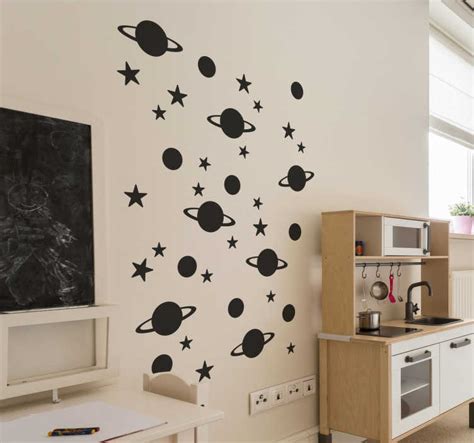 Stars And Planets Space Wall Sticker Tenstickers
