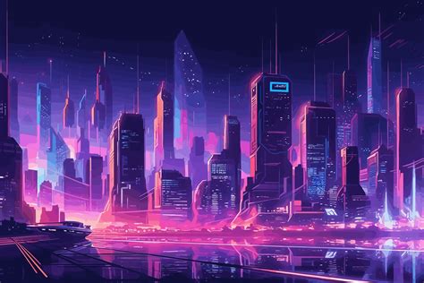 Cyberpunk City Street Sci Fi Wallpaper Graphic By Saydurf · Creative