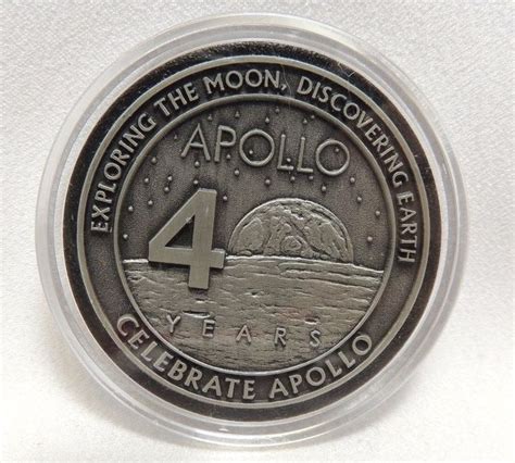 Nasa Apollo 13 40th Anniversary Moon Flown Metal Commemorative