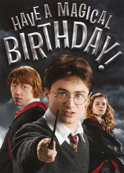 Harry Potter Embossed Birthday Card For Kids By Paper House Productions