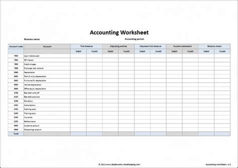 Free Accounting Spreadsheets For Small Business — Db