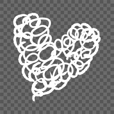 Doodle Heart Sticker Png Valentines Premium Png Sticker Rawpixel
